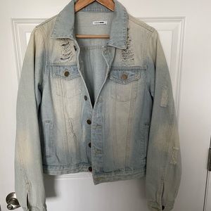 Distressed light blue Jean jacket